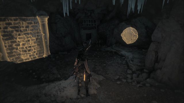 Right after you enter the crypt (it is under the water surface, you need to dive under the building) - Rise of the Tomb Raider: Murals and chests, Lost City secrets, locations, tips - Lost City - Rise of the Tomb Raider Guide