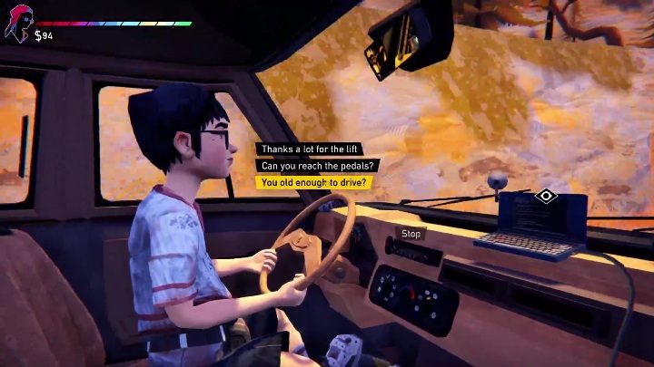 Soon after the bar robbery you'll end up in Alex's car - Road 96: Chapter 4 - walkthrough - Walkthrough - Road 96 Guide, Walkthrough
