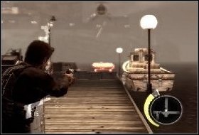 Head towards the gate - Shipyard Infiltration - Walkthrough - Robert Ludlums The Bourne Conspiracy - Game Guide and Walkthrough