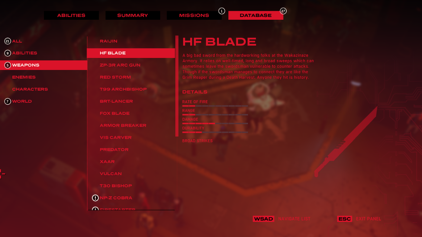 Weapons name - All Weapons in Ruiner | Advice - Advice - Ruiner Game Guide
