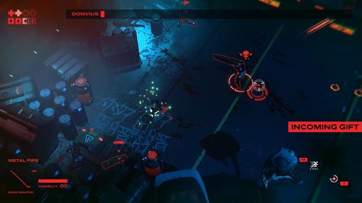 Perform Dashes to get on Donvius back and attack him with a melee weapon. - Donvius | Head Hunt - Head Hunt - Ruiner Game Guide