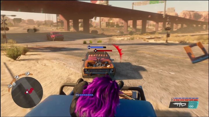 While completing the task, you have to get rid of all opponents while sitting on the roof of a speeding car - Saints Row 2022: Side Hustles (East Providencia) - list and description of activity - East Providencia - Saints Row Guide, Walkthrough