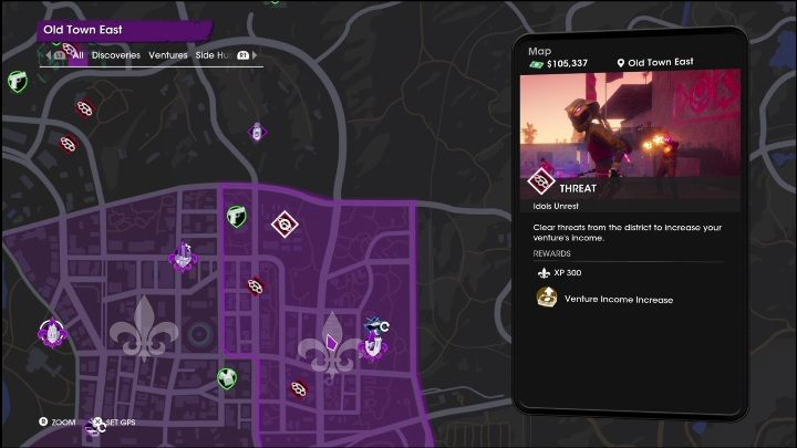2 - Saints Row 2022: Threats (East Old Town) - activity list - East Old Town - Saints Row Guide, Walkthrough
