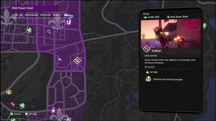 5 - Saints Row 2022: Threats (East Old Town) - activity list - East Old Town - Saints Row Guide, Walkthrough