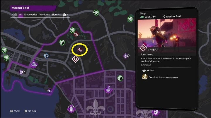 4 - Saints Row 2022: Threats (East Marina) - list and description of activity - East Marina - Saints Row Guide, Walkthrough
