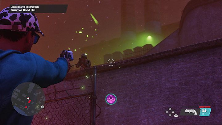 Later, you have to watch out for enemies with firework launchers - they shoot from the higher shelves and can easily deplete most of your health - Saints Row 2022: Aggressive Recruiting - walkthrough - Walkthrough - Saints Row Guide, Walkthrough