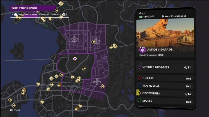 Hidden History activity is located in the northern part of West Providencia, just off one of the main roads - Saints Row 2022: Discoveries (West Providencia) - list and description of activity - West Providencia - Saints Row Guide, Walkthrough