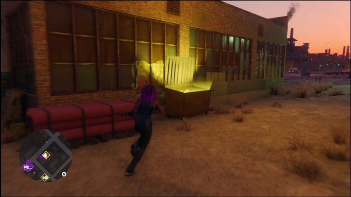 To complete this activity, you only need to search the dumpster that glows gold - Saints Row 2022: Discoveries (Smelterville East) - list and description of activity - Smelterville East - Saints Row Guide, Walkthrough
