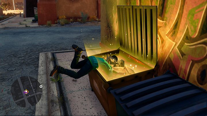 One of the best activities are those from the Dumpster Diving category, which simply require you to interact with a trash container you came across - Saints Row 2022: Cash - how to earn and what to spend it on? - FAQ - Saints Row Guide, Walkthrough