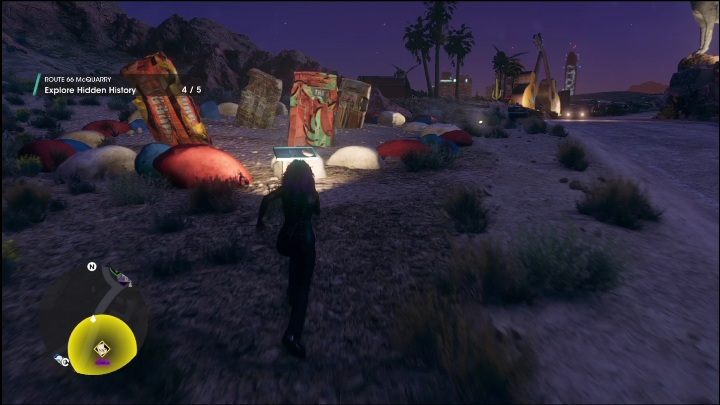 The last button is near the colored stones, right next to the main road - Saints Row 2022: Discoveries (Badlands South) - list and description of activity - Badlands South - Saints Row Guide, Walkthrough