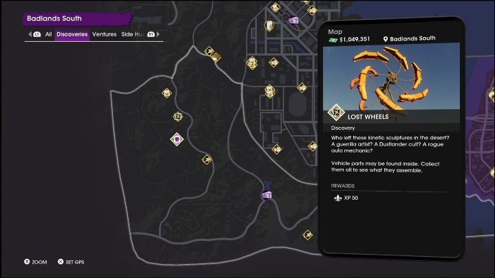 9 - Saints Row 2022: Discoveries (Badlands South) - list and description of activity - Badlands South - Saints Row Guide, Walkthrough