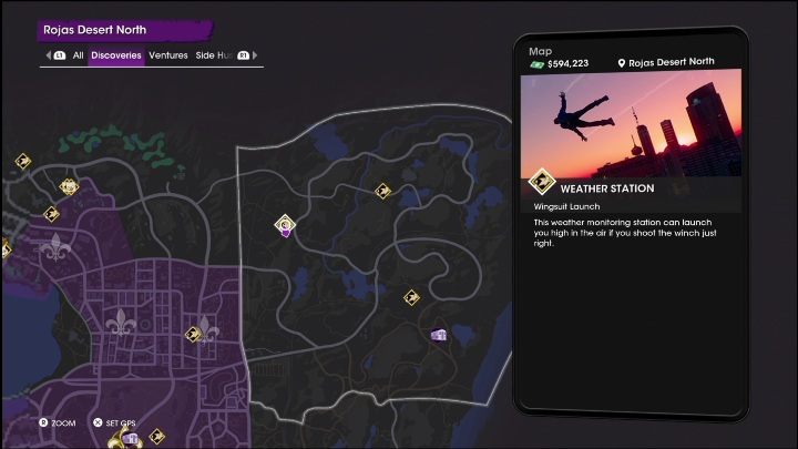 The Weather Station is a great spot to launch yourself into the air - Saints Row 2022: Discoveries (Rojas Desert North) - list and description of activity - Rojas Desert North - Saints Row Guide, Walkthrough