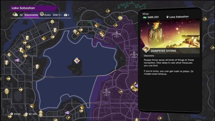 This activity is located in the northern part of the island - Saints Row 2022: Discoveries (Lake Sabastian) - list and descriptions of activity - Lake Sabastian - Saints Row Guide, Walkthrough