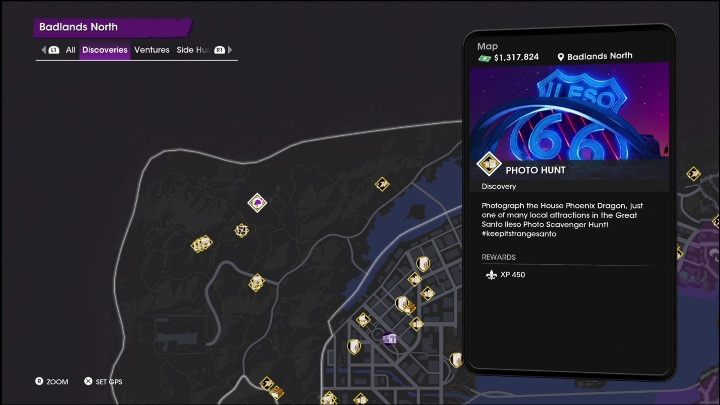 This photo hunt is located in the northern part of the area, right by the Lost Wheels and four drug palletes - Saints Row 2022: Discoveries (Badlands North) - list and description of activity - Badlands North - Saints Row Guide, Walkthrough