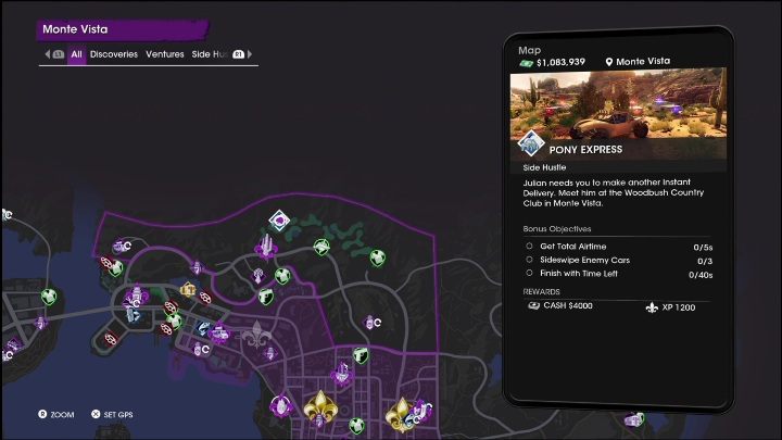 Reward - Saints Row 2022: Side Hustles (Monte Vista) - list and description of activity - Monte Vista - Saints Row Guide, Walkthrough
