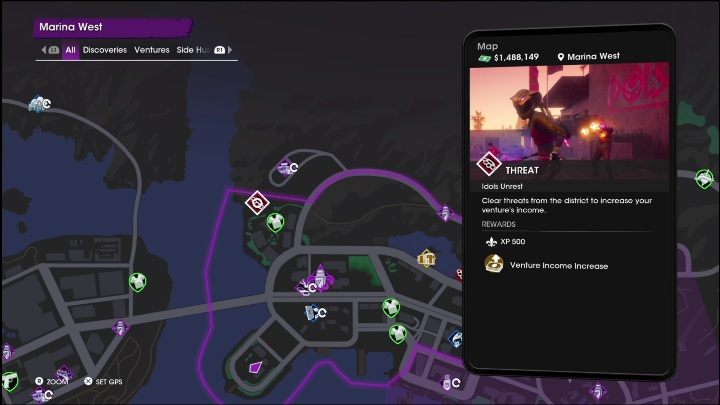 2 - Saints Row 2022: Threats (West Marina) - list and description of activity - Marina West - Saints Row Guide, Walkthrough