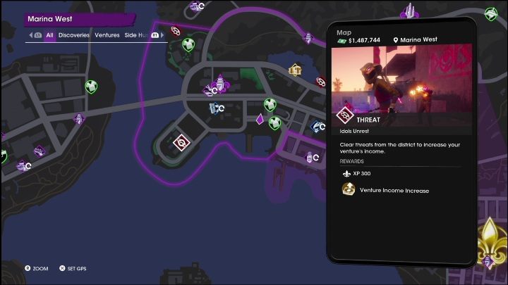 3 - Saints Row 2022: Threats (West Marina) - list and description of activity - Marina West - Saints Row Guide, Walkthrough