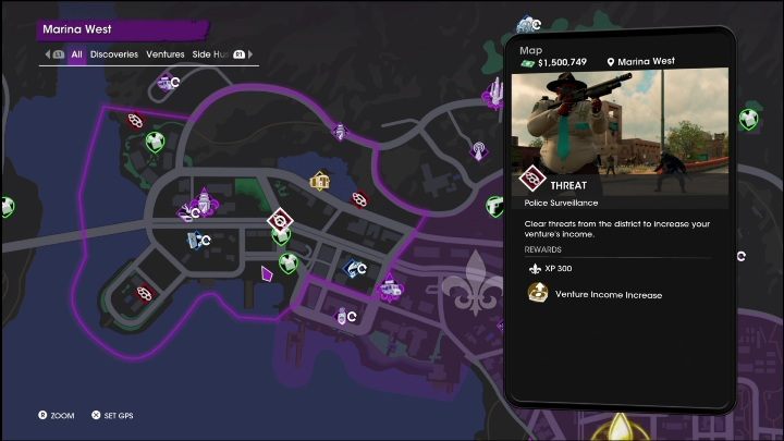 4 - Saints Row 2022: Threats (West Marina) - list and description of activity - Marina West - Saints Row Guide, Walkthrough
