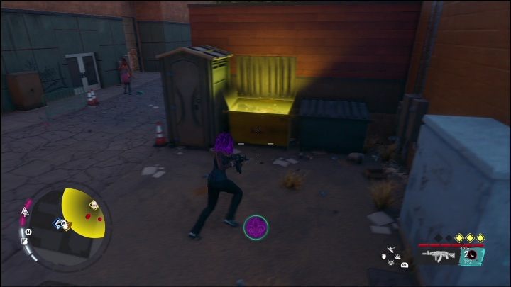 To complete this activity, you only need to search the dumpster that glows gold - Saints Row 2022: Discoveries (Marina West) - list and description of activity - Marina West - Saints Row Guide, Walkthrough