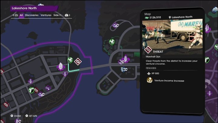 1 - Saints Row 2022: Threats (Lakeshore North) - list and description of activity - Lakeshore North - Saints Row Guide, Walkthrough