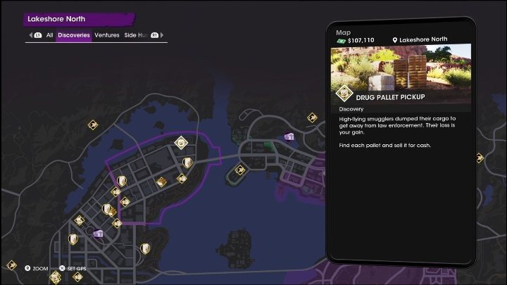 1 - Saints Row 2022: Discoveries (Lakeshore North) - list and description of activity - Lakeshore North - Saints Row Guide, Walkthrough