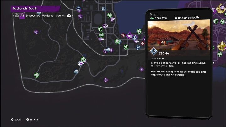 1 - Saints Row 2022: Side Hustles (Badlands South) - list and description of activity - Badlands South - Saints Row Guide, Walkthrough