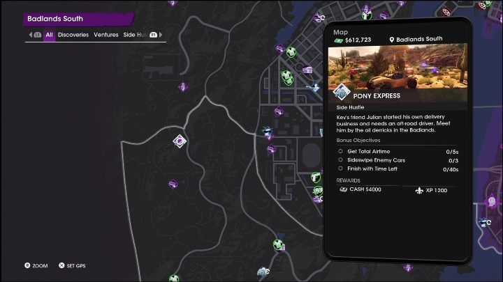 Reward - Saints Row 2022: Side Hustles (Badlands South) - list and description of activity - Badlands South - Saints Row Guide, Walkthrough