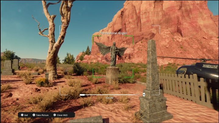 To receive the reward, you must take a photo of the angel statue in a small cemetery - Saints Row 2022: Discoveries (Rojas Desert South) - list and description of activity - Rojas Desert South - Saints Row Guide, Walkthrough