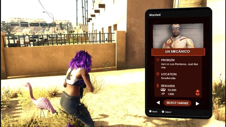 Activate the contract by entering the Wanted app on your phone and choosing Un Mecanico - Saints Row 2022: Un Mecanico - how to complete contract? - Wanted - Saints Row Guide, Walkthrough