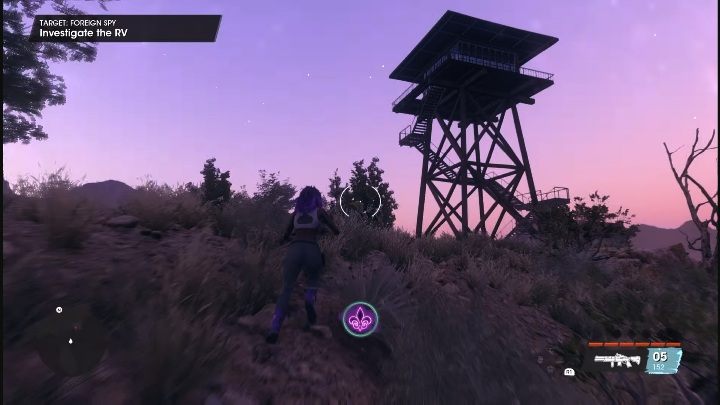 After the explosion, the next step is to climb a nearby tower using a staircase - Saints Row 2022: Foreign Spy - how to complete contract? - Wanted - Saints Row Guide, Walkthrough