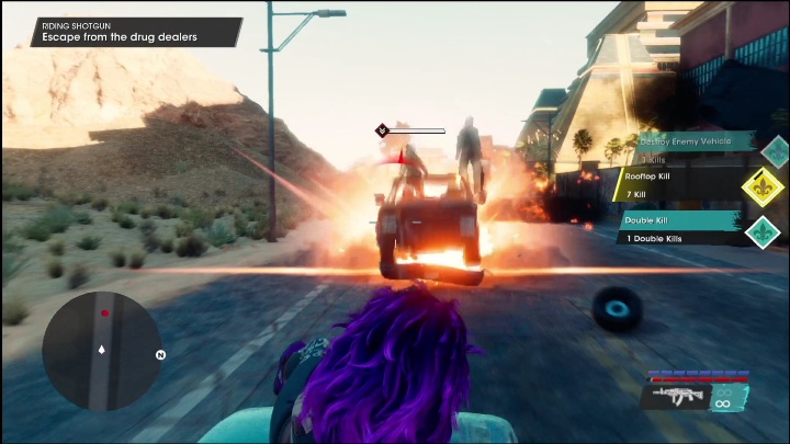 In the central part of the location, you will find the quest giver for the side activity - Riding Shotgun - Saints Row 2022: Side Hustles (El Dorado) - list and description of activity - El Dorado - Saints Row Guide, Walkthrough