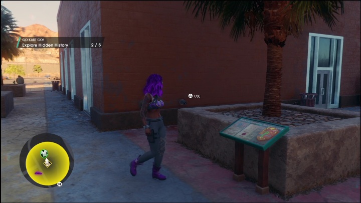 The last beard is next to the wall, near the starting board - Saints Row 2022: Discoveries (El Dorado) - activities list and description - El Dorado - Saints Row Guide, Walkthrough