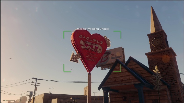 There is a big red heart sign in front of the church - Saints Row 2022: Discoveries (El Dorado) - activities list and description - El Dorado - Saints Row Guide, Walkthrough