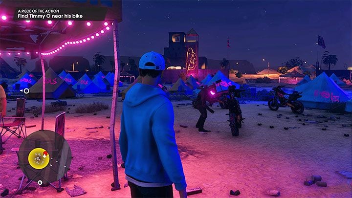Finally, find Timmy O - he's next to the motorcycle - Saints Row 2022: A Piece of the Action - walkthrough - Walkthrough - Saints Row Guide, Walkthrough