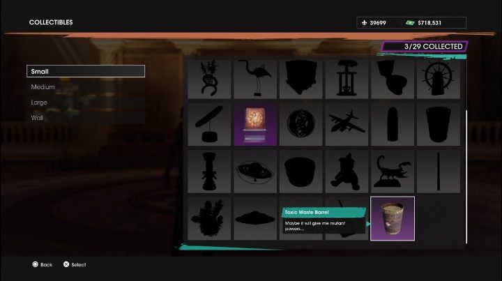 3 - Saints Row 2022: Collection of small decorations - list of all small collection items - Collections - Saints Row Guide, Walkthrough