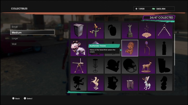 52 - Saints Row 2022: Collection of medium decorations - list of all medium collection items - Collections - Saints Row Guide, Walkthrough