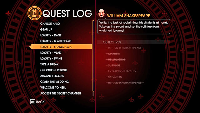 In this category you can find missions, which after completion in most cases trigger a cutscene, and thus they push story of the game forward - Main missions - Saints Row: Gat out of Hell - Game Guide and Walkthrough