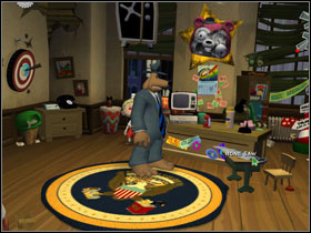 Talk to Soda Popper and pick up bone saw from Max's table - Episode 205: Whats New, Beelzebub? - part 4 - Episode 205: Whats New, Beelzebub? - Sam & Max: Season 2 - Game Guide and Walkthrough