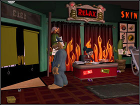 Go to Sybil and talk to Popper - Episode 205: Whats New, Beelzebub? - part 4 - Episode 205: Whats New, Beelzebub? - Sam & Max: Season 2 - Game Guide and Walkthrough