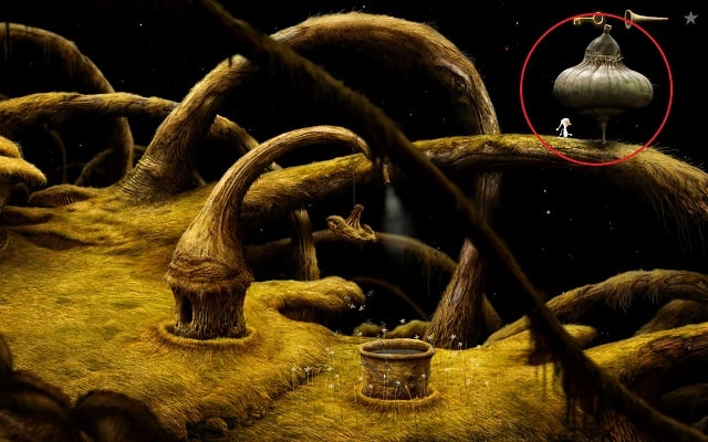 All of the objectives on the island are now complete - Change the course of the Shaggy Planet - Shaggy Planet - Samorost 3 - Game Guide and Walkthrough