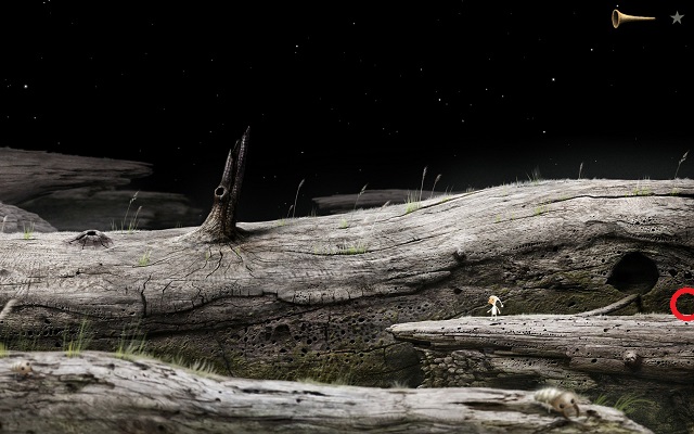 After you enter the trunk, you will travel to the next location - Free the bee - Great log - Samorost 3 - Game Guide and Walkthrough
