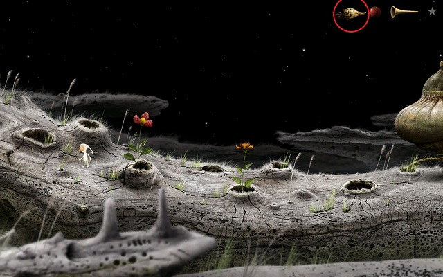 The Mandragora will be collected by your character - Free the ship - Great log - Samorost 3 - Game Guide and Walkthrough