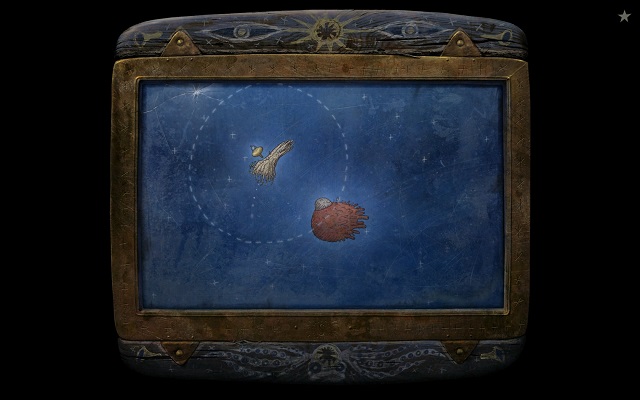 The above screenshot presents your next destination - Free the ship - Great log - Samorost 3 - Game Guide and Walkthrough