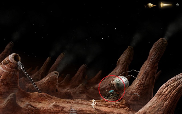 The machine opens up - Start the elevator - Volcanic Vent Planet - Samorost 3 - Game Guide and Walkthrough