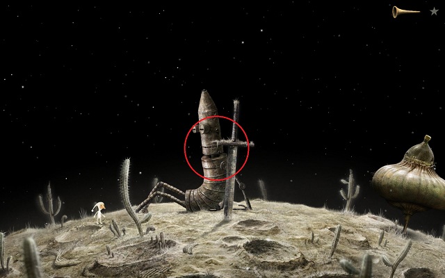 Magic properties of the stone bring the knight back to life - Defeat the hydra - Monk Planet - Samorost 3 - Game Guide and Walkthrough