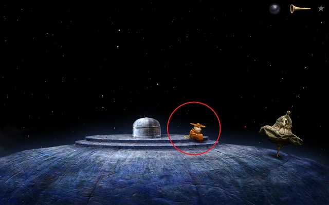 Here, you find the rightful owner of the magic stone - Return home - Epilogue - Samorost 3 - Game Guide and Walkthrough