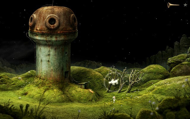 After you return, go to the location, in which you started the game - Return home - Epilogue - Samorost 3 - Game Guide and Walkthrough