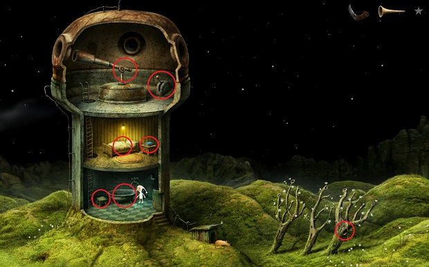 First of all, enter the house of your character - The game begins - Home Planet - Samorost 3 - Game Guide and Walkthrough