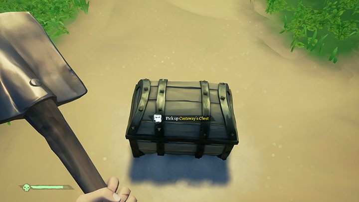 Use a shovel a few times to dig out a treasure (keep doing that until you can see the interaction button icon). - Sea of Thieves: Factions and mission types - For Landlubbers - Sea Of Thieves Guide