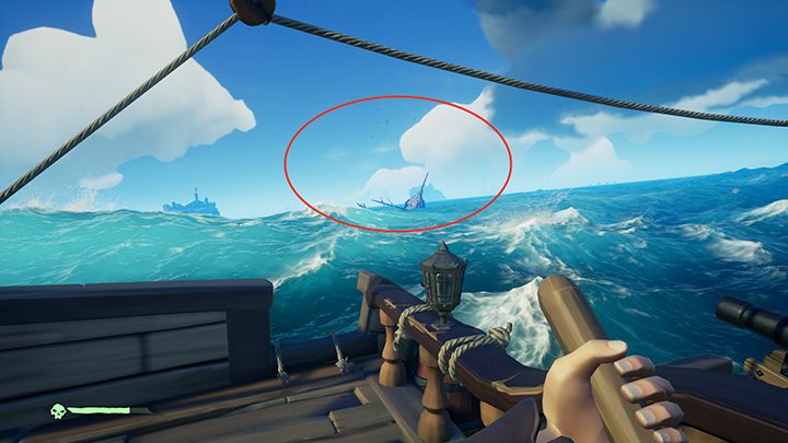 Mast and gull flock means possibility of submerged treasures. - Sea of Thieves: Exploration of the world - For Landlubbers - Sea Of Thieves Guide